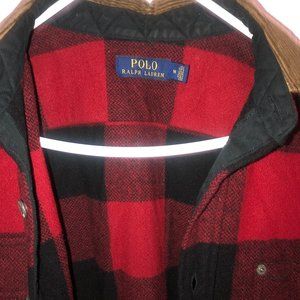 Polo Ralph Lauren Plaid Red Black Jacket